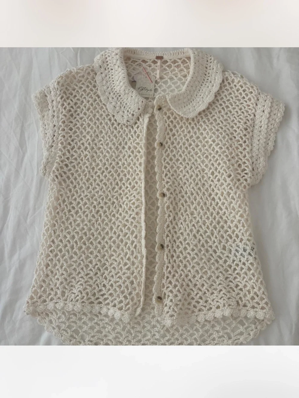 Free People Lily Crochet Top